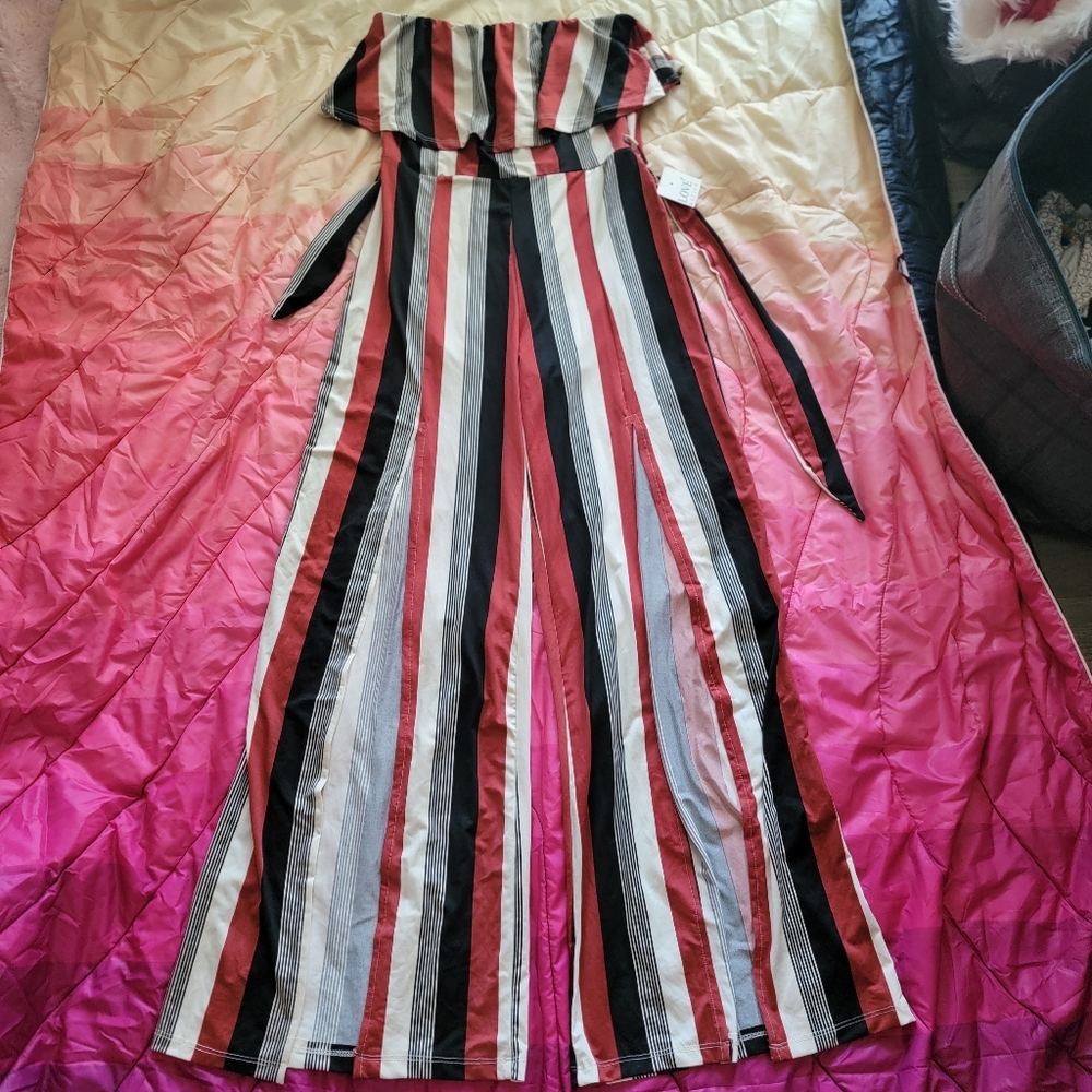 Love Nation Multicolor Striped Jumpsuit